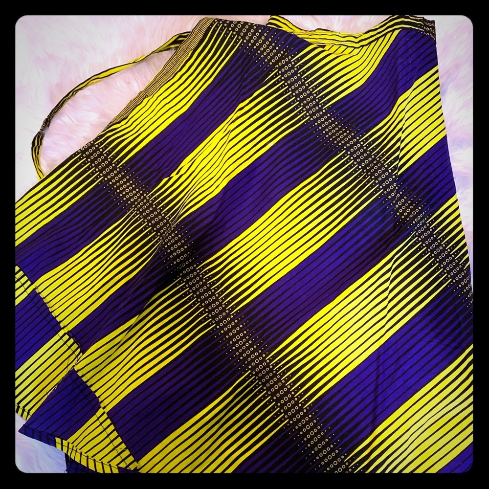 African Print Wrap Skirt